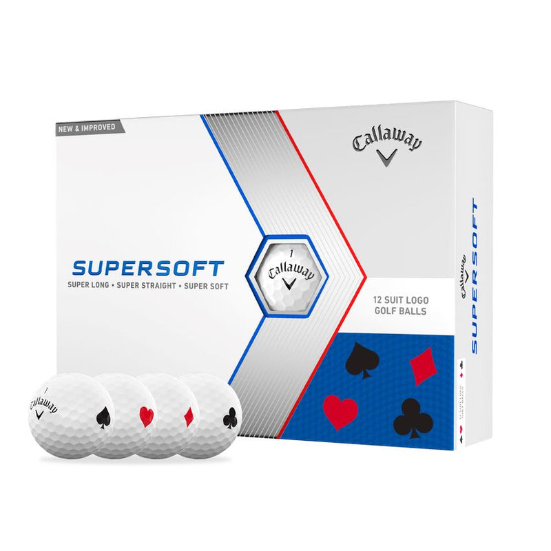Callaway Balles Supersoft 2023 Suits (boite de 12) Edition limitée Balles Callaway Golf