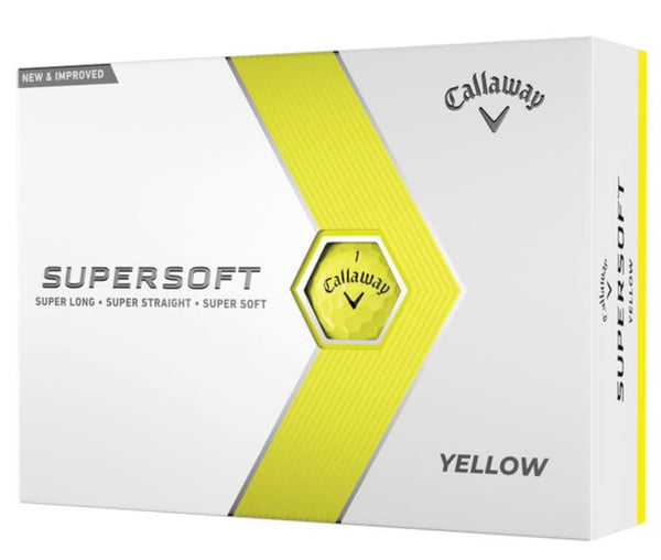 Callaway Balles Supersoft 2023 Yellow (boite de 12) Balles Callaway Golf