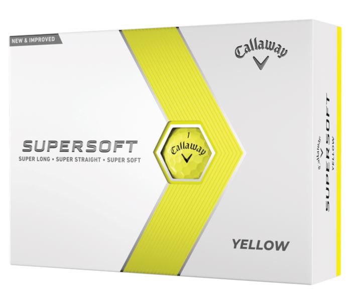 Callaway Balles Supersoft 2023 Yellow (boite de 12) Balles Callaway Golf