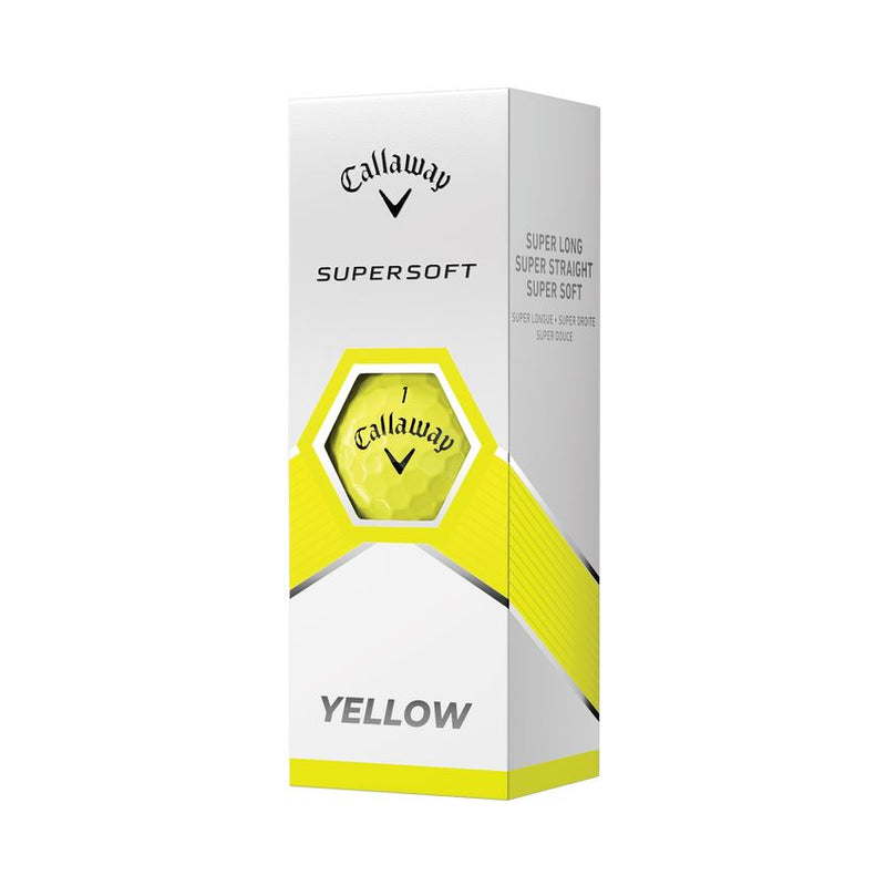Callaway Balles Supersoft 2023 Yellow (boite de 12) Balles Callaway Golf