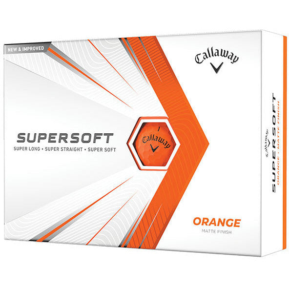 Callaway Balles Supersoft Orange (boite de 12) avec prix dégressif Balles Callaway Golf