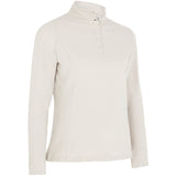 Callaway Polo Manche Longue Thermal Femme Beige Polos femme Callaway Golf