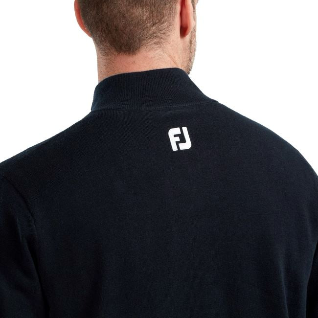 Footjoy 1/2 Zip Pull en laine Membrane Navy FootJoy