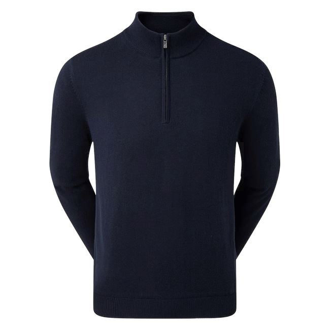 Footjoy 1/2 Zip Pull en laine Membrane Navy FootJoy