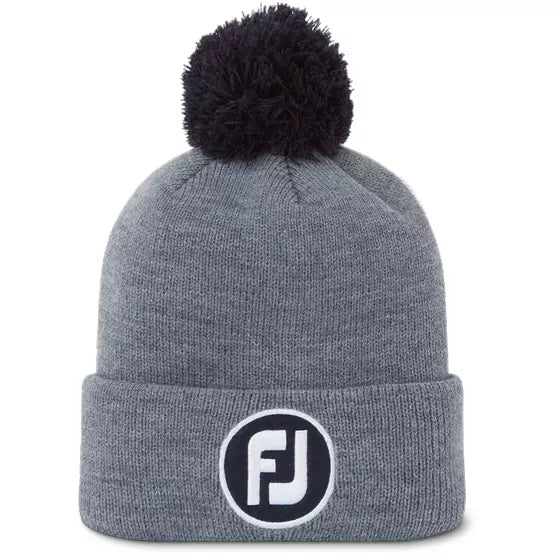 Footjoy bonnet à pompom gris 2022 FootJoy