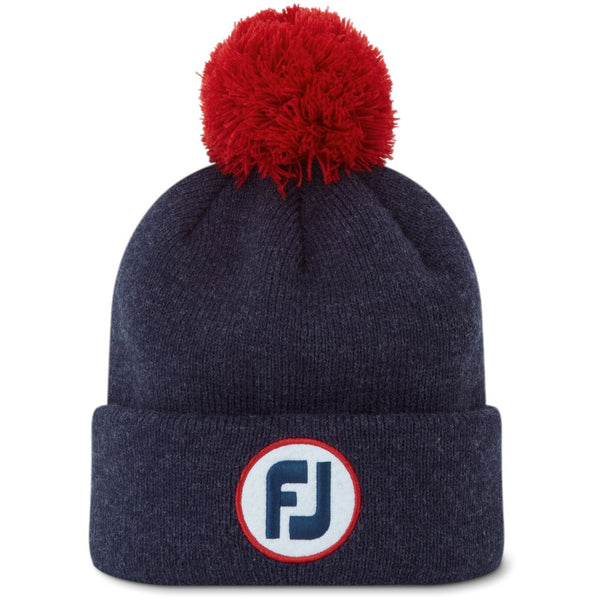 Footjoy Bonnet POMPOM 2022 Bleu - Noir - Gris FootJoy