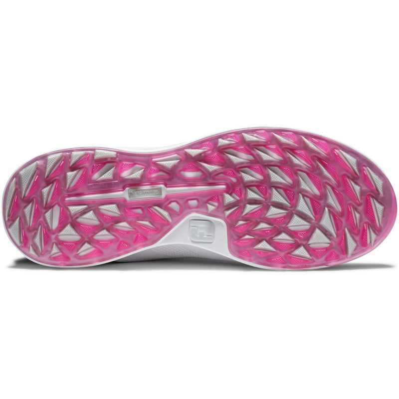 Footjoy Chaussure de golf 2023 Stratos Lady Blanc Anthracite Rose Chaussures femme FootJoy