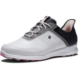 Footjoy Chaussure de golf 2023 Stratos Lady Blanc Anthracite Rose Chaussures femme FootJoy