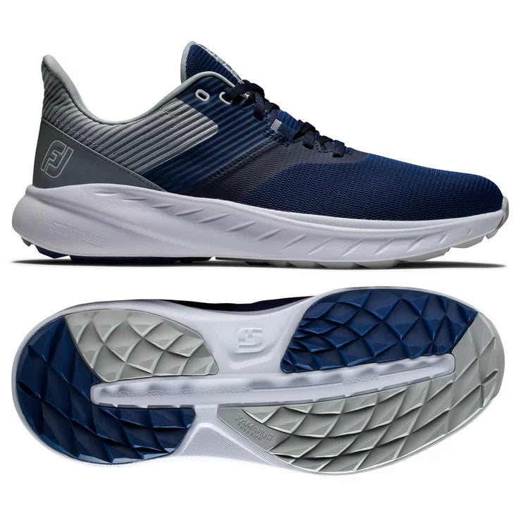 Footjoy Chaussure de golf Flex Marine Gris blanche