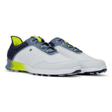 FootJoy chaussure de golf Stratos 2023 Blanc Bleu Yellow Chaussures homme FootJoy