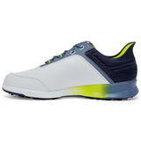 FootJoy chaussure de golf Stratos 2023 Blanc Bleu Yellow Chaussures homme FootJoy