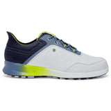 FootJoy chaussure de golf Stratos 2023 Blanc Bleu Yellow Chaussures homme FootJoy