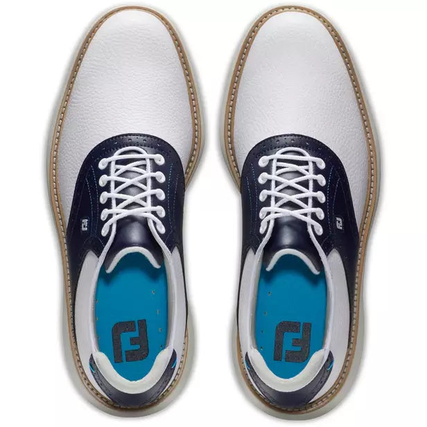 Footjoy Chaussure Homme Tradition Blanche Bleu Chaussures homme FootJoy