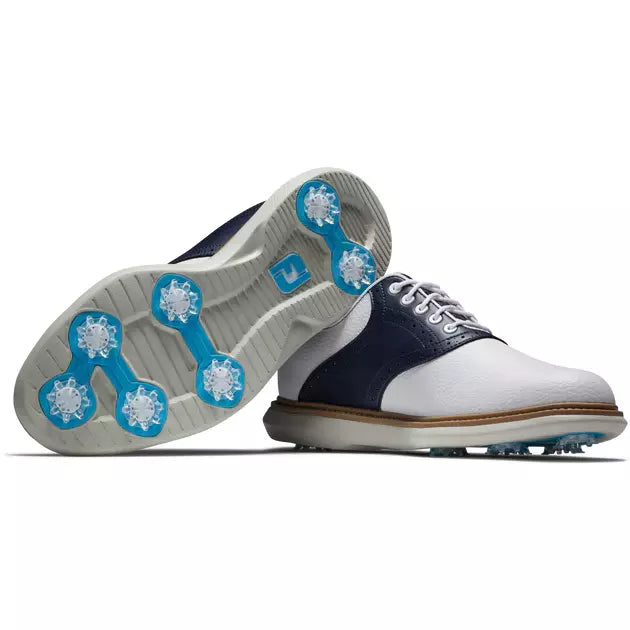 Footjoy Chaussure Homme Tradition Blanche Bleu Chaussures homme FootJoy