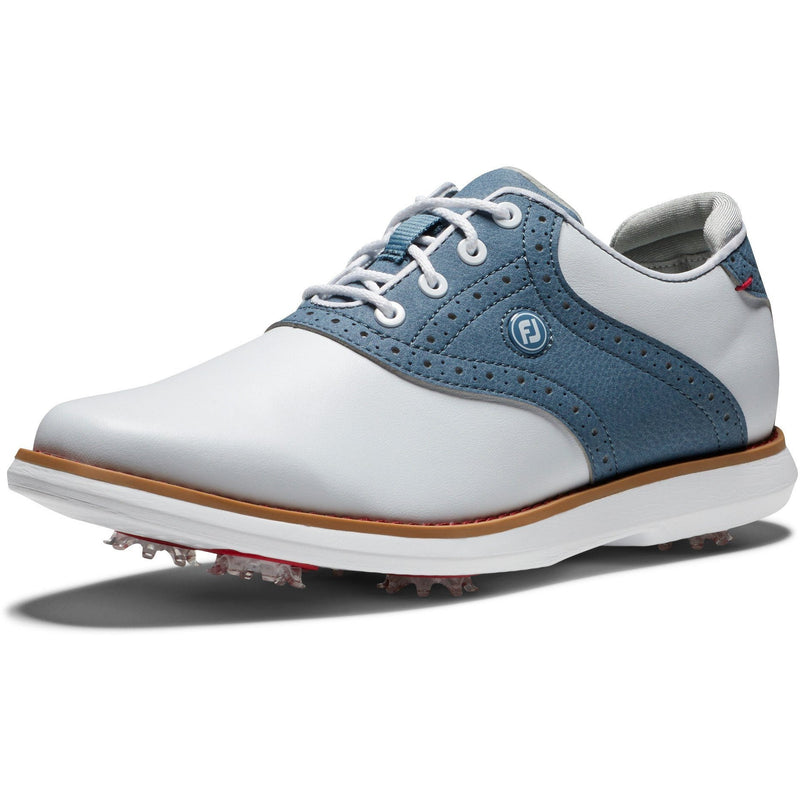 Footjoy Chaussure Tradition Lady Blanche bleu - Golf ProShop Demo