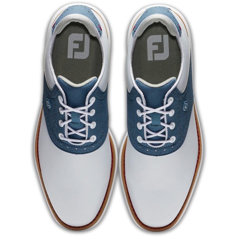 Footjoy Chaussure Tradition Lady Blanche bleu - Golf ProShop Demo