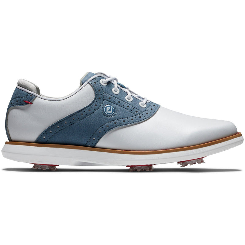Footjoy Chaussure Tradition Lady Blanche bleu - Golf ProShop Demo