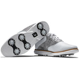 Footjoy Chaussure Tradition Lady Blanche Grise - Golf ProShop Demo