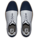 Footjoy Chaussure Traditions Shield Tip Lady Blanche bleu - Golf ProShop Demo