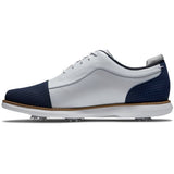 Footjoy Chaussure Traditions Shield Tip Lady Blanche bleu - Golf ProShop Demo