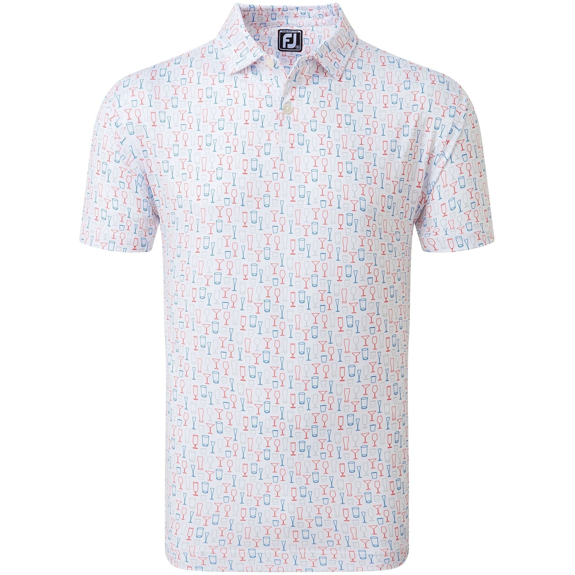 Footjoy Polo Glass Print White