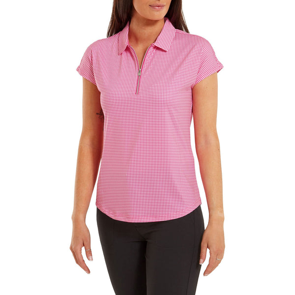 Footjoy polo imprimé été 2023 PINK FootJoy