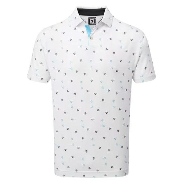 Footjoy Polo imprimé parachute blanc FootJoy