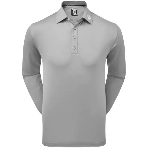Footjoy Polo Manches longues Thermolite col tissé Gris