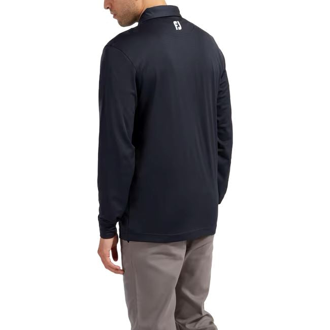 Footjoy Polo Manches longues Thermolite col tissé Navy
