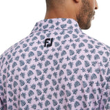 Footjoy polo Shadow Palm Print Lavande Marine - Golf ProShop Demo