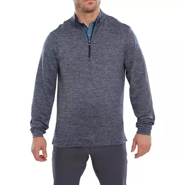 Footjoy Pullover Chill-Out Jacquard Marine Chiné PULL FootJoy
