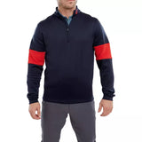 Footjoy Pullover Chill-Out XP côtelé Marine Rouge PULL FootJoy