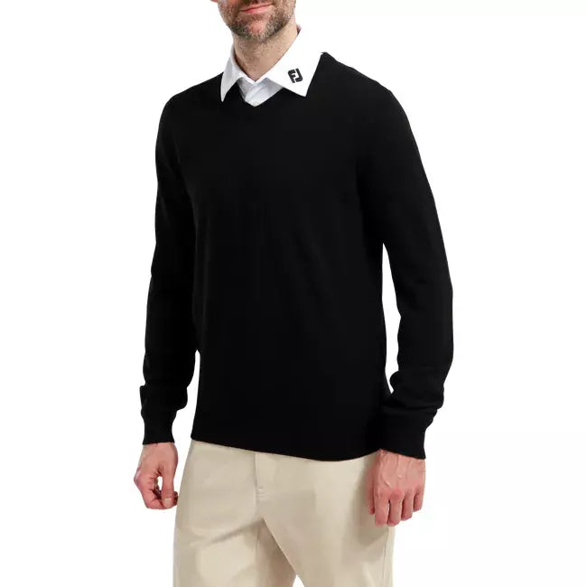Footjoy Pullover Col V Noir