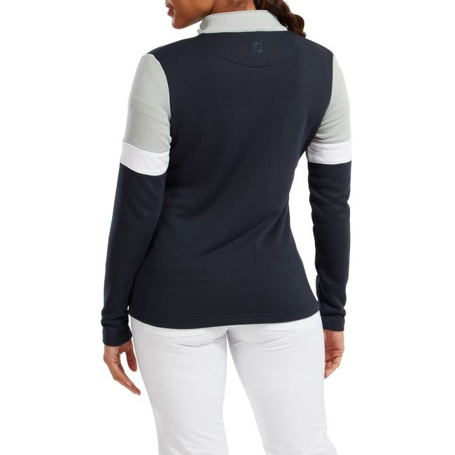 Footjoy Pullover Full-Zip pour femme Navy - Golf ProShop Demo