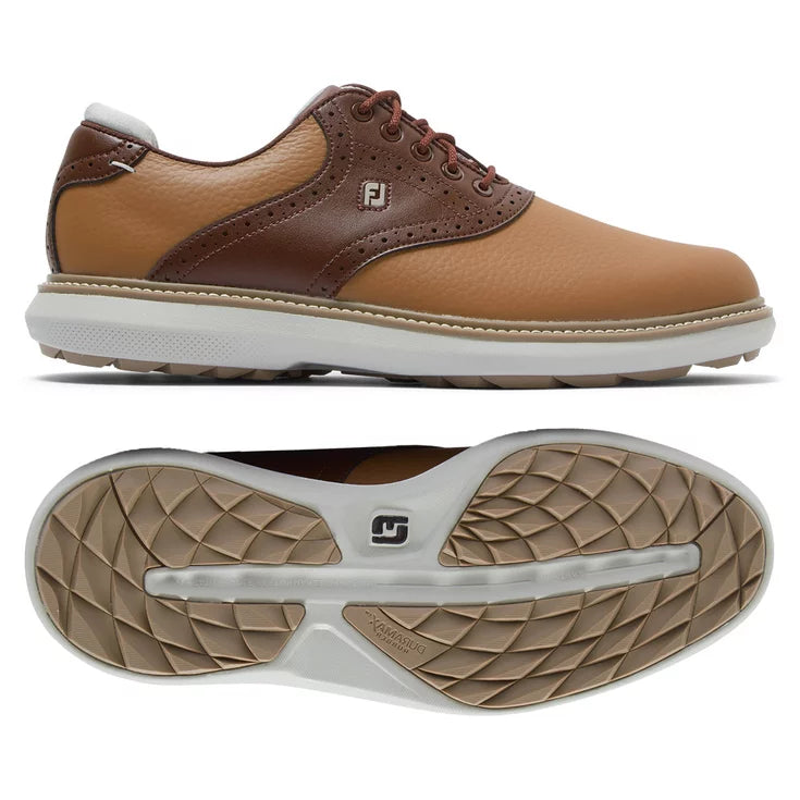 Footjoy Traditions spikeless Brun marron gris