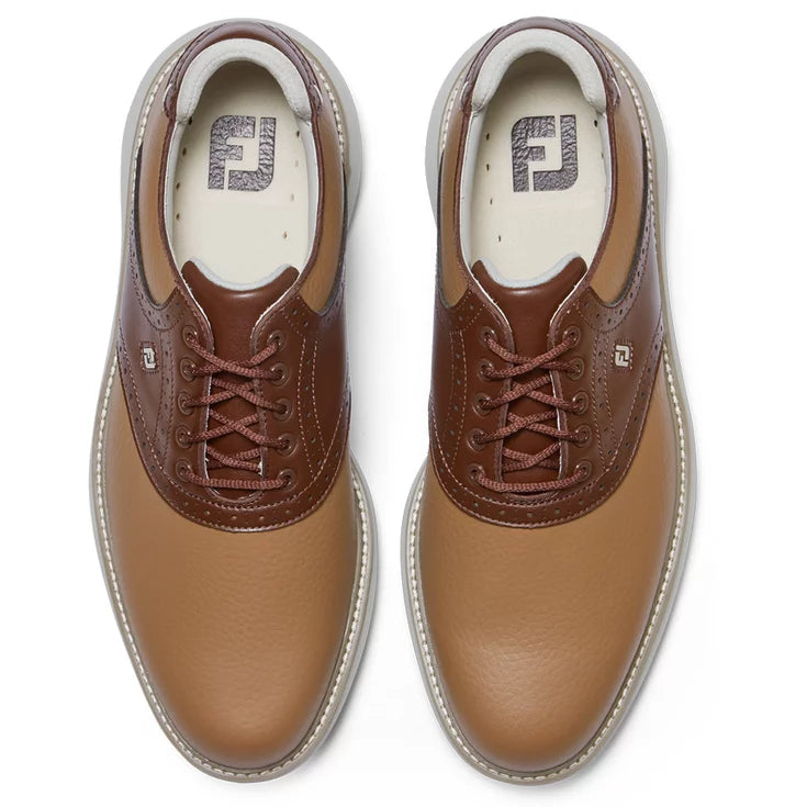 Footjoy Traditions spikeless Brun marron gris Chaussures homme FootJoy