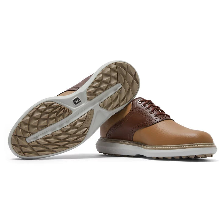 Footjoy Traditions spikeless Brun marron gris Chaussures homme FootJoy