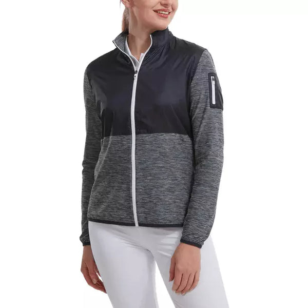 Footjoy Veste à motif Space Dye Marine FootJoy