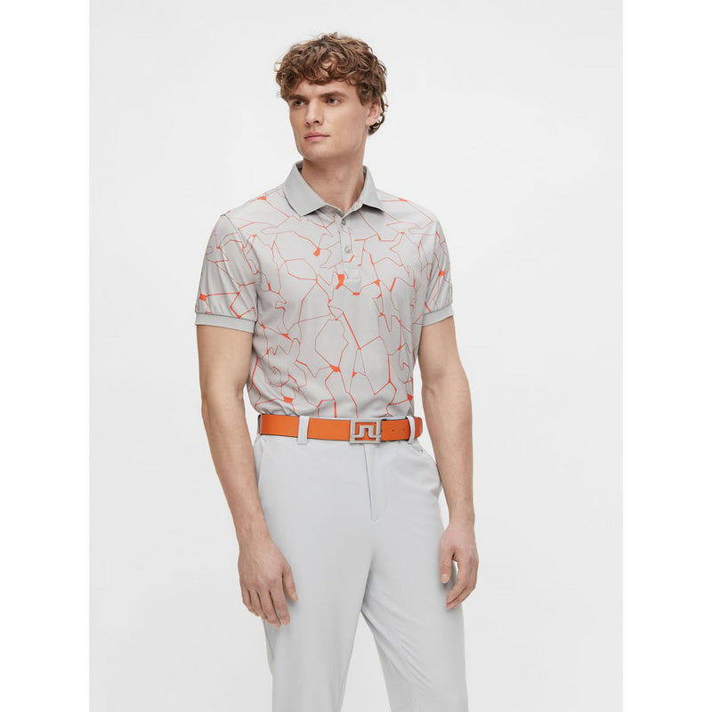 Lindeberg Polo Tour Tech Regular Fit gris orange - Golf ProShop Demo