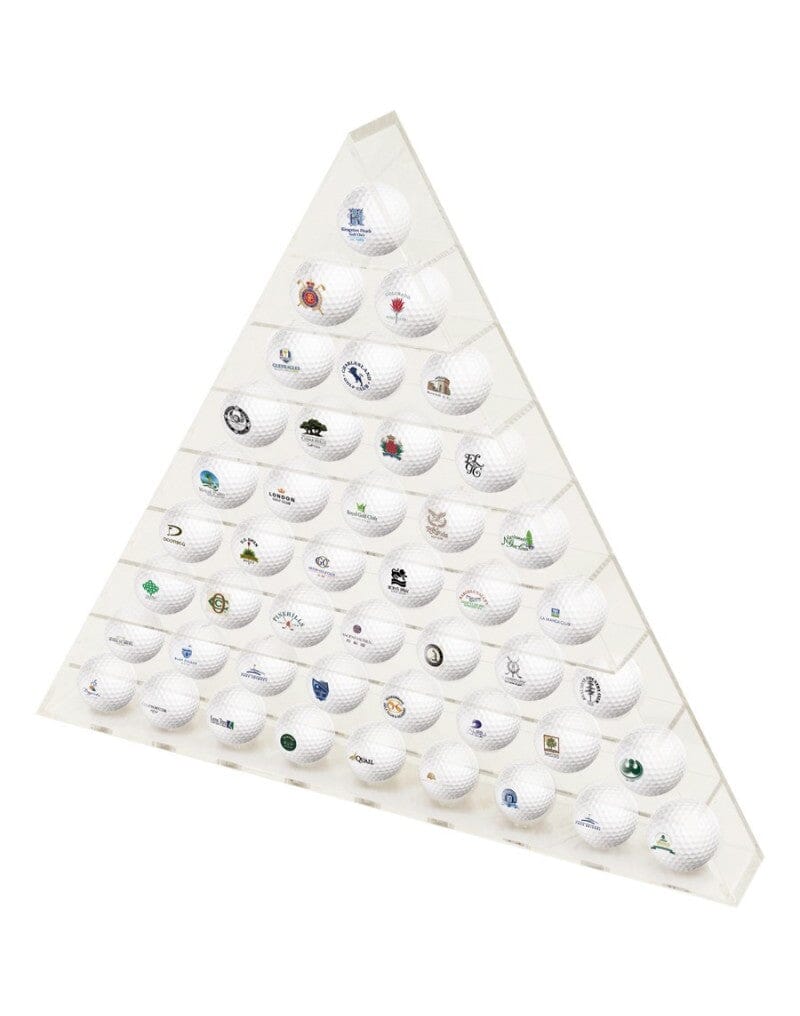 Longridge Vitrine Plexiglas Pyramide 45 balles Divers Longridge