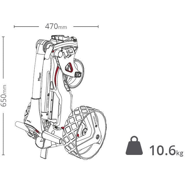 MotoCaddy Chariot Electrique New M1 DHC Lithium avec accessoire offert - Golf ProShop Demo