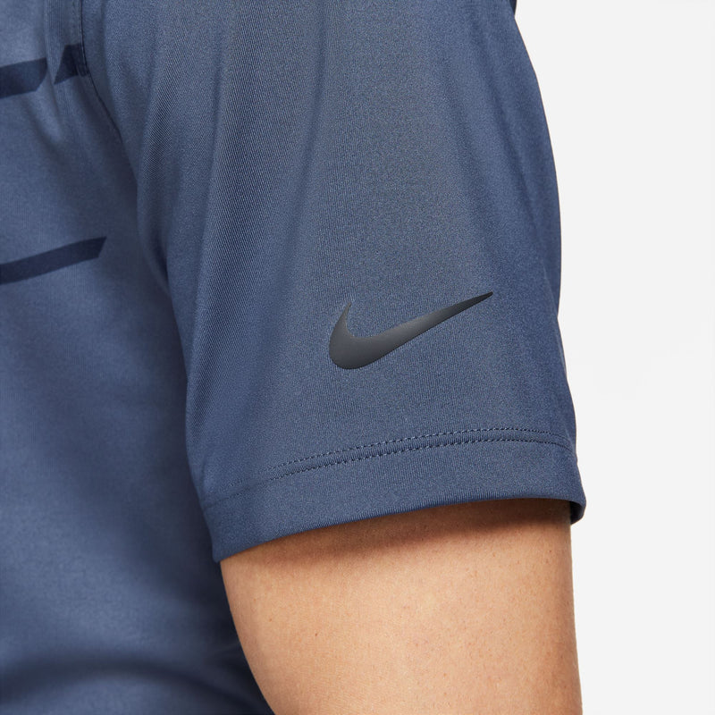 NIKE POLO DRI-FIT Bleu/NOIR - Golf ProShop Demo
