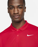 NIKE POLO DRI FIT VICTORY RED Polos homme Nike