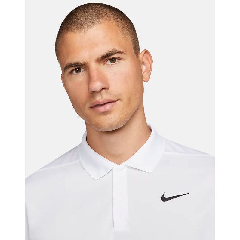 NIKE POLO MANCHE LONGUE DRIFIT VICTORY BLANC Polos Nike