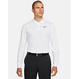 NIKE POLO MANCHE LONGUE DRIFIT VICTORY BLANC Polos Nike