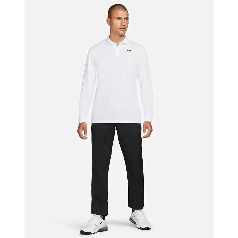 NIKE POLO MANCHE LONGUE DRIFIT VICTORY BLANC Polos Nike