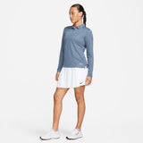 Nike Polo Manche Longue Femme Bleu Polos femme Nike