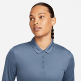 Nike Polo Manche Longue Femme Bleu Polos femme Nike