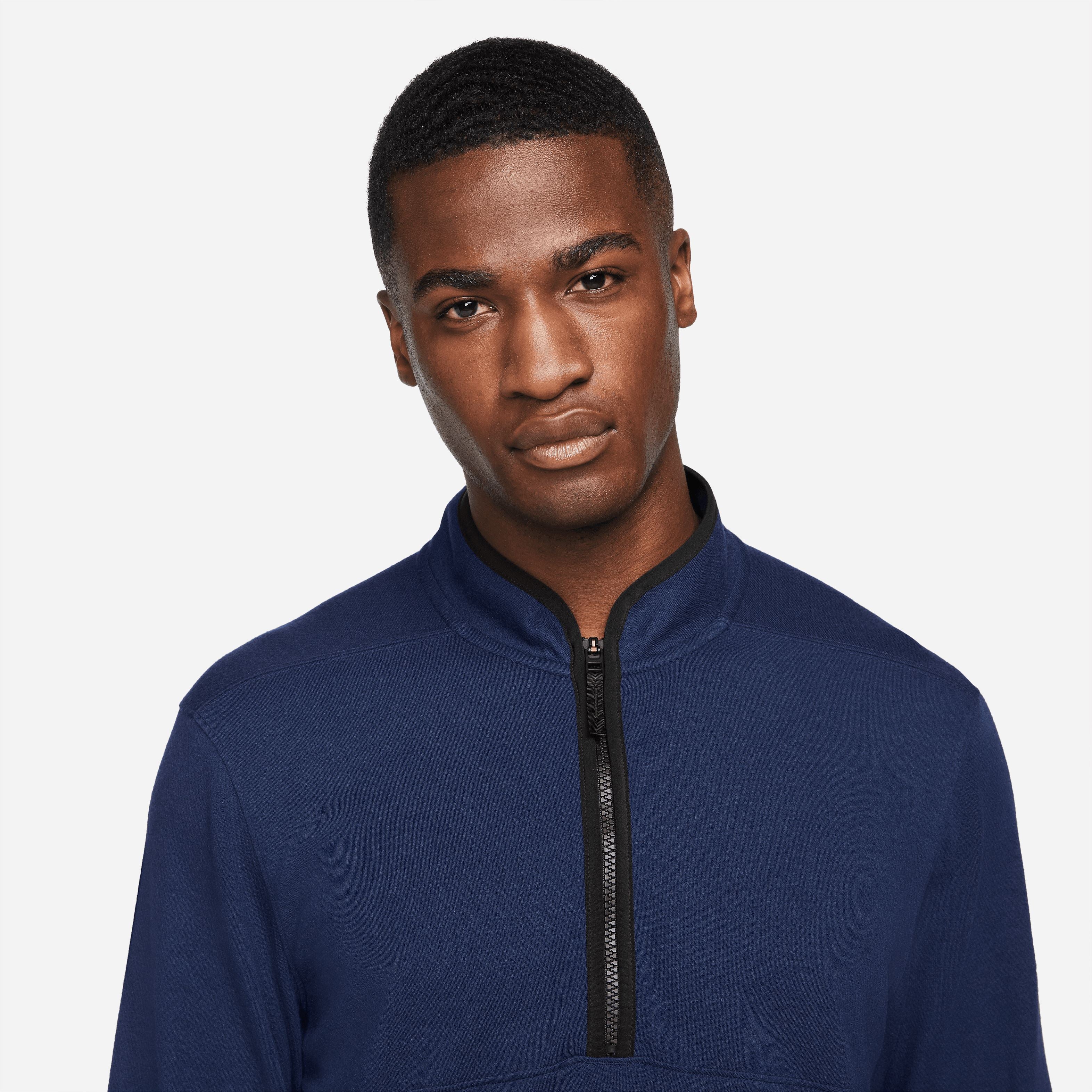 Nike Pull Full Zip Bleu