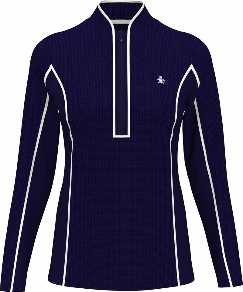Original Penguin 1/4 zip Midweight Noir Original Penguin